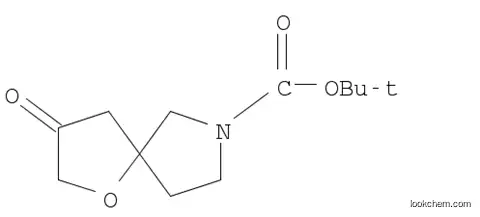 Molecular Structure of 1160246-85-4 (tert-Butyl 3-oxo-1-oxa-7-azaspiro[4.4]nonane-7-carboxylate)